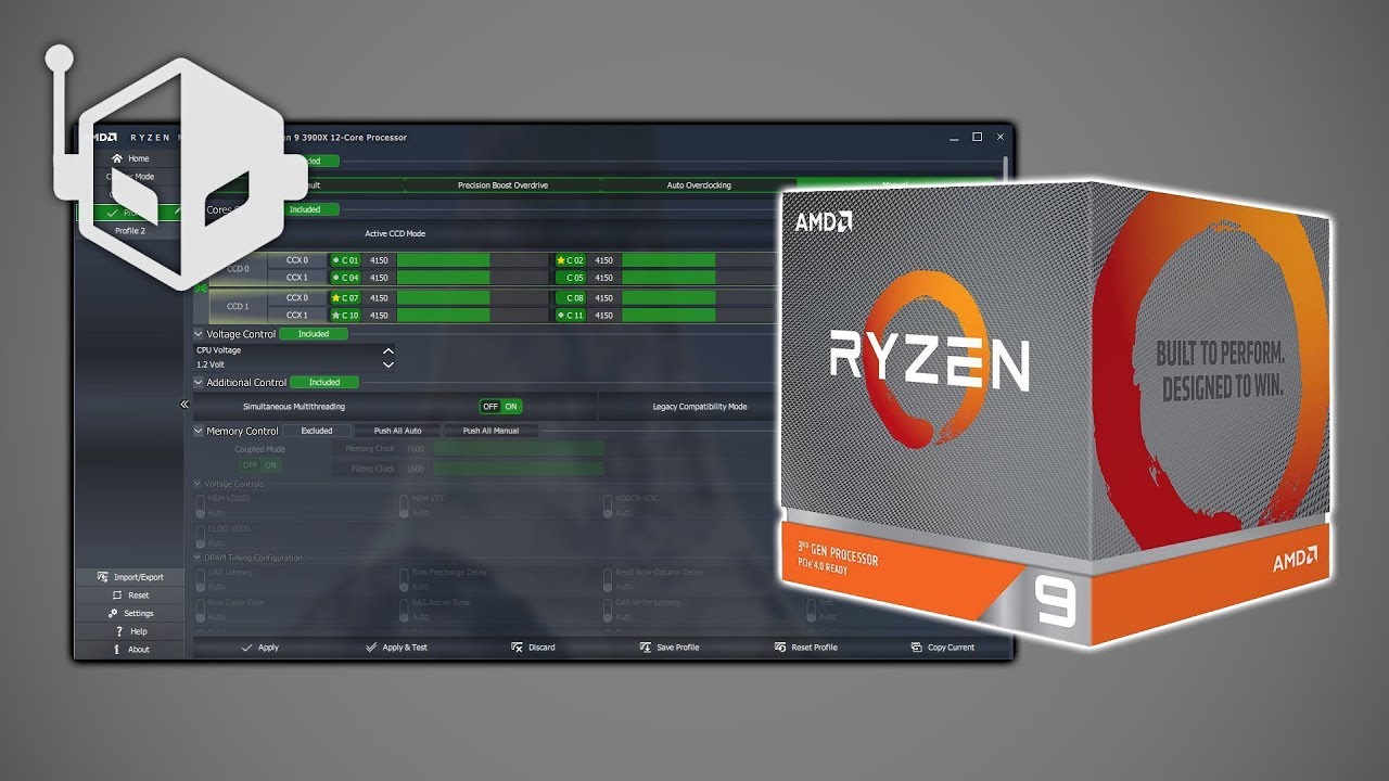 Tweaking The Ryzen 9 3900X With Ryzen Master For Better Performance