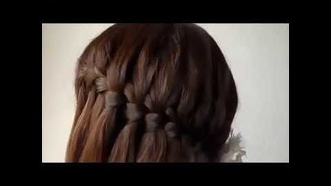 ♪♀▼ Tết tóc thác nước xéo kiểu Pháp dễ làm nhất