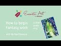 Encaustic Art Learning - beginning fantasy work