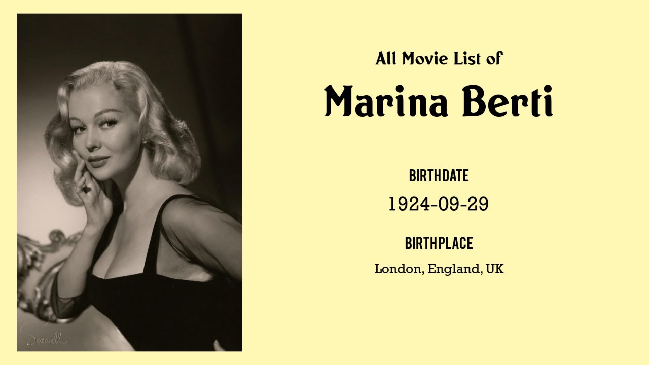 Marina Berti Movies list Marina Berti| Filmography of Marina Berti