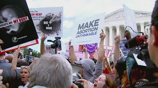 Reactions to SCOTUS' Dobbs v. Jackson decision outside of Supreme Court Building, across country