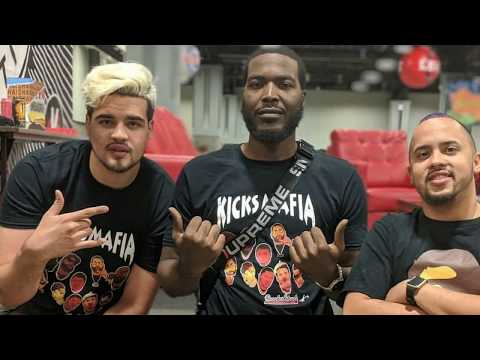 SNEAKERHEADS CLOTHING LINE x KICKS "KICKS MAFIA (DEATHROW FAMILY)" TSHIRT SNEAKERCON DC REVEAL