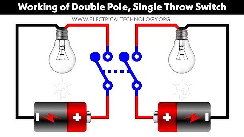 Working of DPST - Double Pole, Single Throw Switch
