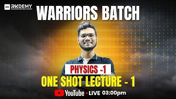 Physics-1 One Shot Lecture -1 | Warriors Batch | SOHAM SIR | 1st Year Engineering | All University