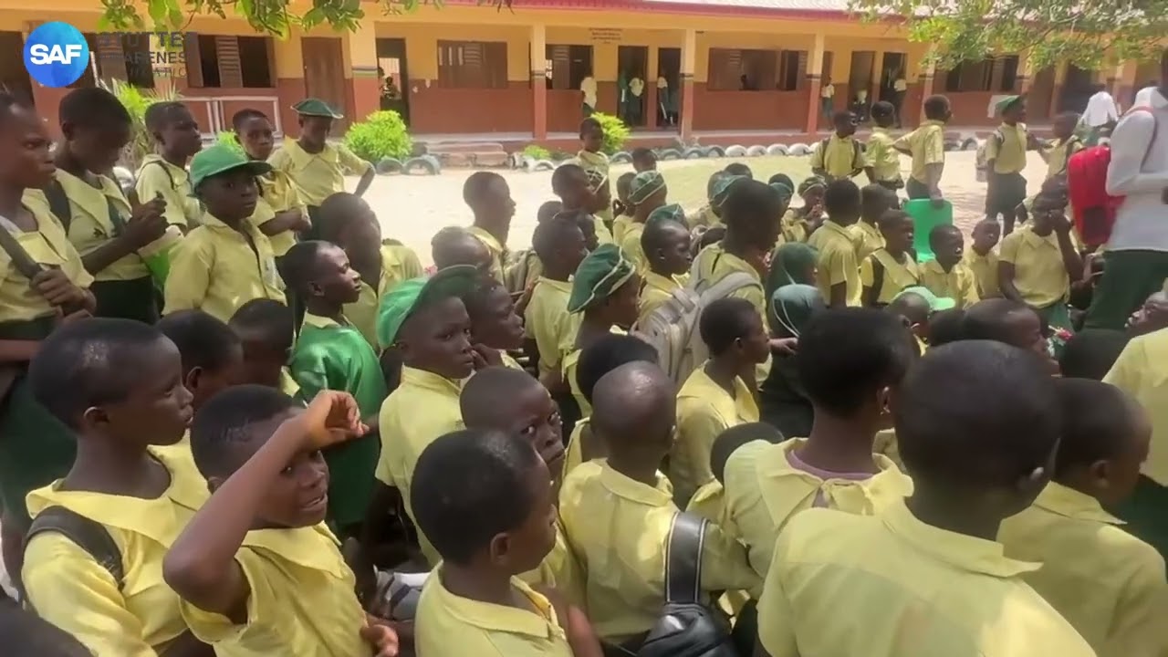 Stutter awareness campaign in Community High School, Ibeju Lekki