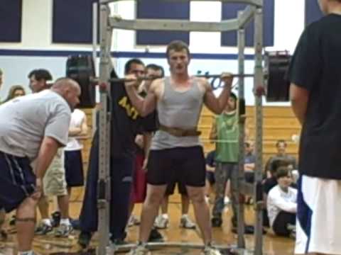 Cameron LIfting 225lb in Weight competition