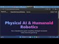 AI Physical humanoid Robotics Book written By Ai , supervised by Ali Raza