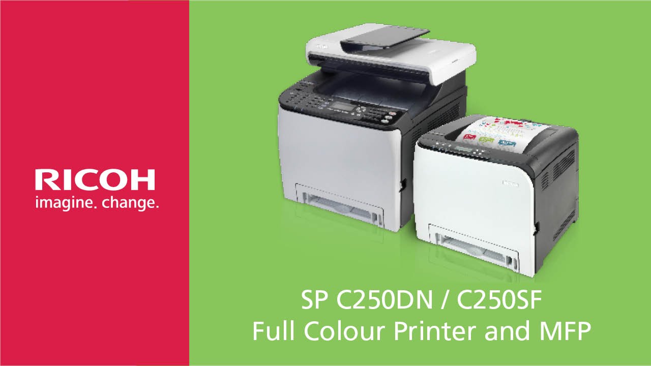 ricoh sp c250dn color laser printer review