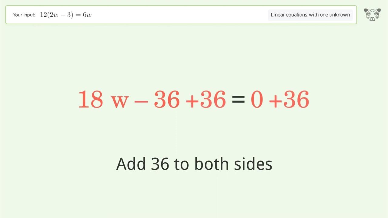 linear-equation-with-one-unknown-solve-12-2w-3-6w-step-by-step