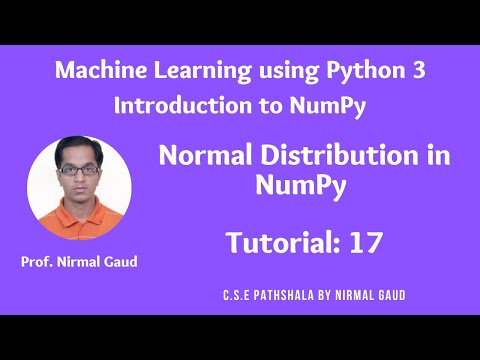 Introduction to NumPy (Tutorial 17): Normal Distribution in NumPy