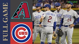 Cubs Vs. Diamondbacks Full Game Highlights Apr 17, 2024  | MLB Highlights  |2024 MLB Season