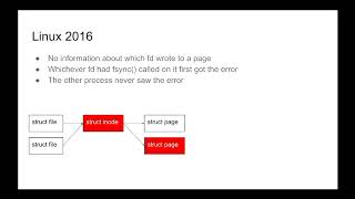 Matthew Wilcox: How Linux handles IO errors -- PGCon 2018