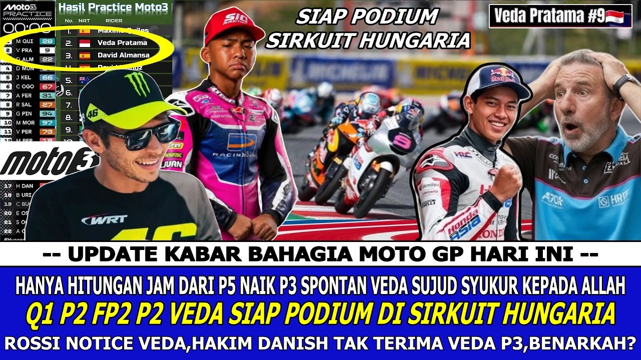🔴 MOTO3 MEMANAS 🔵VEDA NAIK KE P3 KLASEMEN | ADRIAN & URIARTE DISKUALIFIKASI SAMPAI BIKIN HD13 PANAS❓