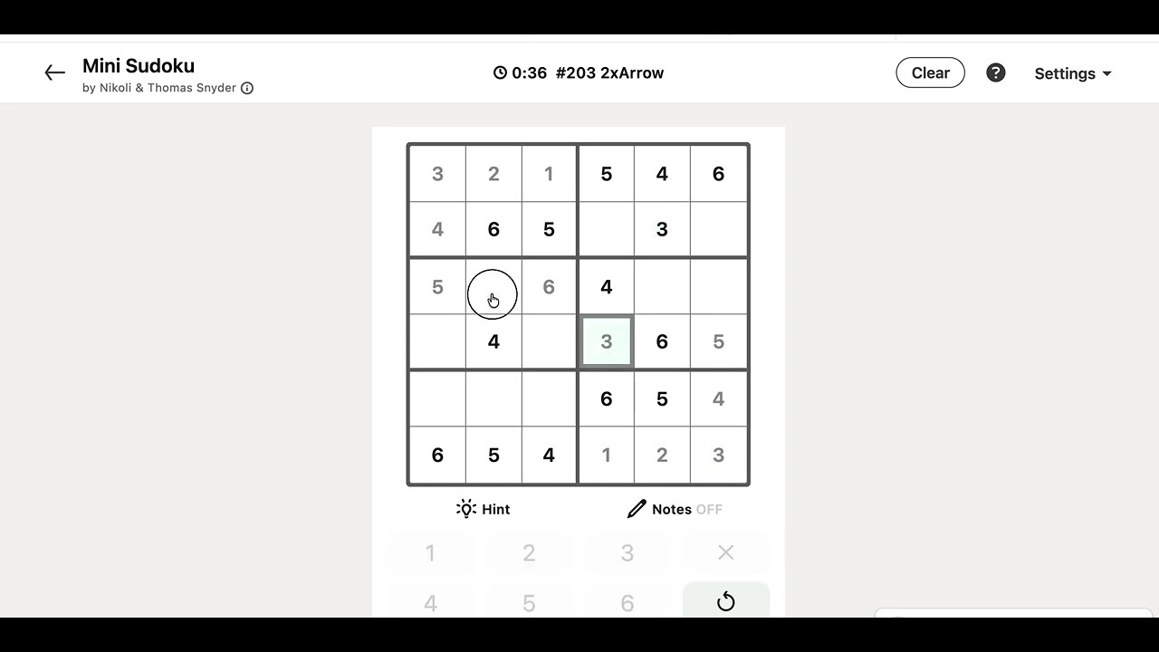 LinkedIn Mini Sudoku Answer Today - Puzzle #203 2xArrow | 2 March 2026