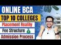 💥 Online BCA Top 10 Colleges 2026| Admission Process | Eligibility, Fees, Placements