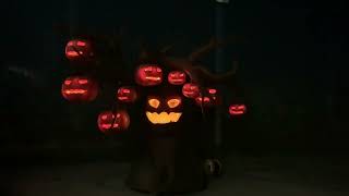 Animatronic pumpkin talking tree. #halloween #horror #scary #creepy
