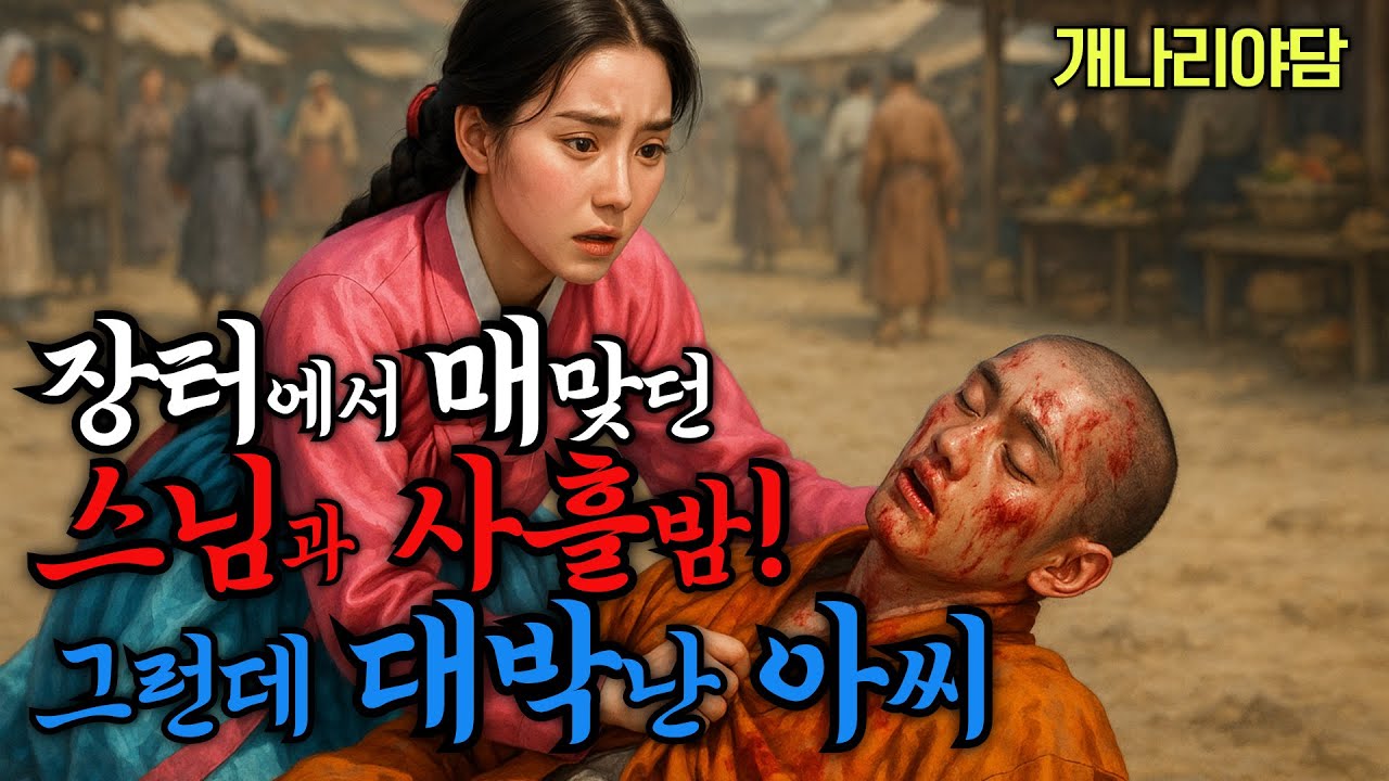 장터에서 매 맞던 스님 구해준 아씨, 그런데 그 스님의 숨겨진 정체가?!/ 야담/민담/설화/전설/조선야담/야사/구전야사/옛날이야기