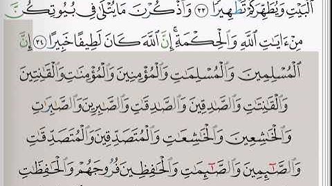 (33) سورة الأحزاب | شيخ الزين محمد احمد
