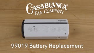 Casablanca 99019 Ceiling Fan Remote Battery Replacement