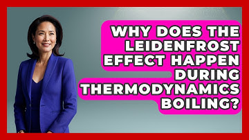 Why Does The Leidenfrost Effect Happen During Thermodynamics Boiling? - Thermodynamics For Everyone