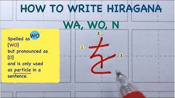 How to write Hiragana | Japanese Alphabet |Wa Wo N |Proper stroking