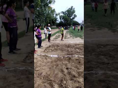 Girl long jump training ( Punjab police training)#shorts