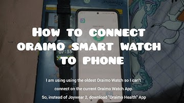 This is how to connect your Oraimo Smart watch to your phone.