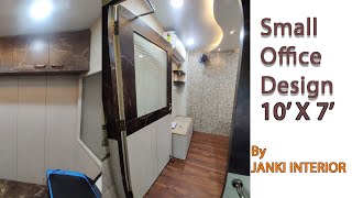 Small Office 10' X 7' Interior Design | KOLKATA | by JANKI INTERIOR