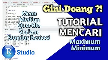 SUPER GAMPANG ?! Mencari Nilai Statistik Deskriptif Data di Rstudio