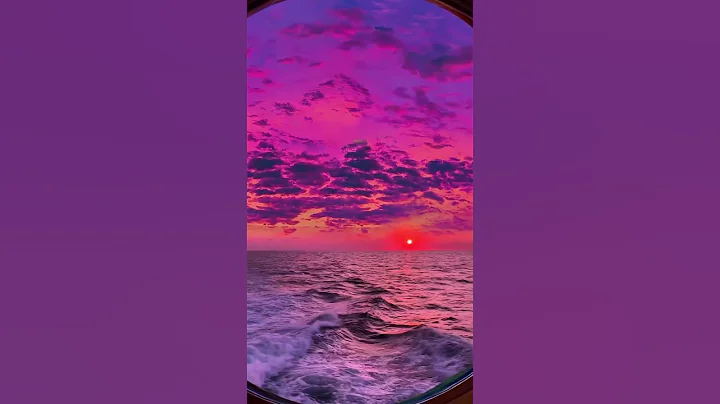 When the purple sunset is over the ocean, enjoy this beautiful moment. #sunset #fyp - DayDayNews