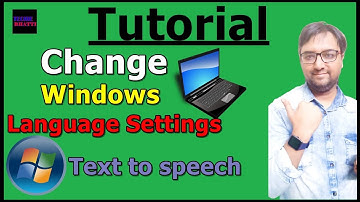 How to Change Languages , Text to Speech in Windows 10 and 11 | Tutorial Video