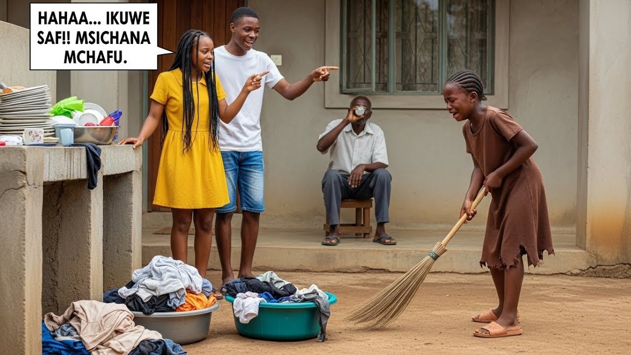 Aligeuzwa kuwa Mfanyakazi wa Nyumba  katika nyumba ya Baba yake 🏠 Badi siku baba yake aliporudi .