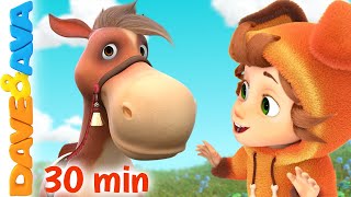 🚜 Old MacDonald, Six Little Ducks and More Nursery Rhymes | Baby Songs by Dave and Ava 🚜