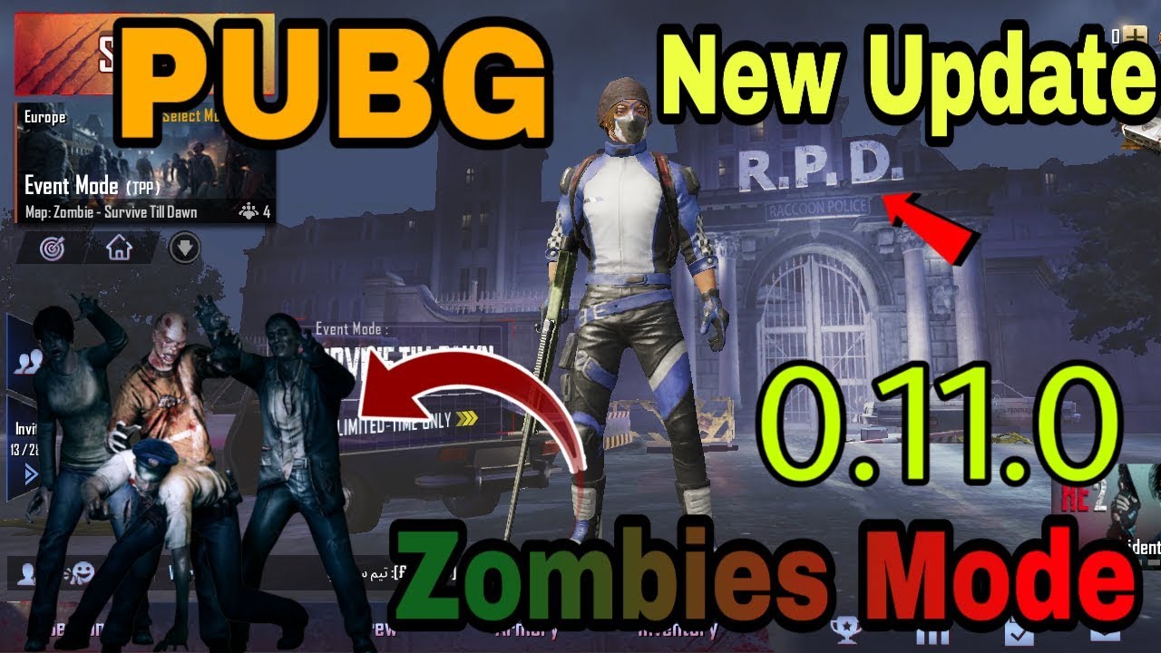pubg mobile 0.11.0 new update zombies mode || pubg mobile new update gameplay || PUBG MOBILE GAME