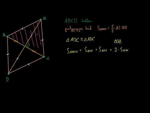 დამტკიცება: რომბის ფართობი