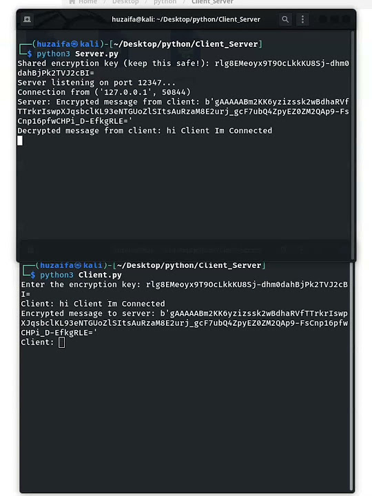 Building an End-to-End Encrypted Python Client-Server System # ...