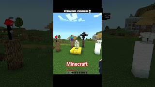 Minecraft is joined us 📈👇 #shorts #shortfeed #youtubeshorts