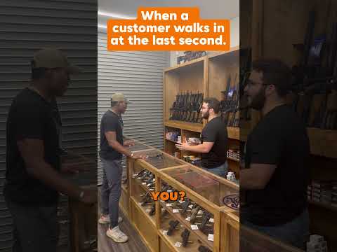 When a customer walks in at the LAST second. #shorts