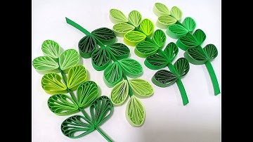 Husking leaves design with quilling comb