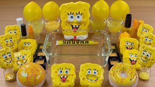 SpongeBob w CLAY★Mixing Makeup Eyeshadow Glitter into SLIME★ASMR★Satisfying Slime Video#080 by XOXO SLIME ASMR 48,125 views 3 years ago 11 minutes, 1 second