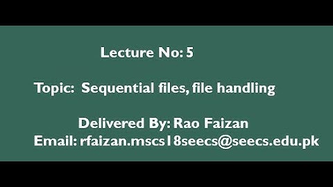 Visual Basic Tutorial: Sequential files & file handling with examples lecture 5