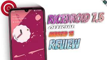 Ricedroid is back on track with Android 13 build | Ricedroid 7.5 Official Android 13 Review⚡