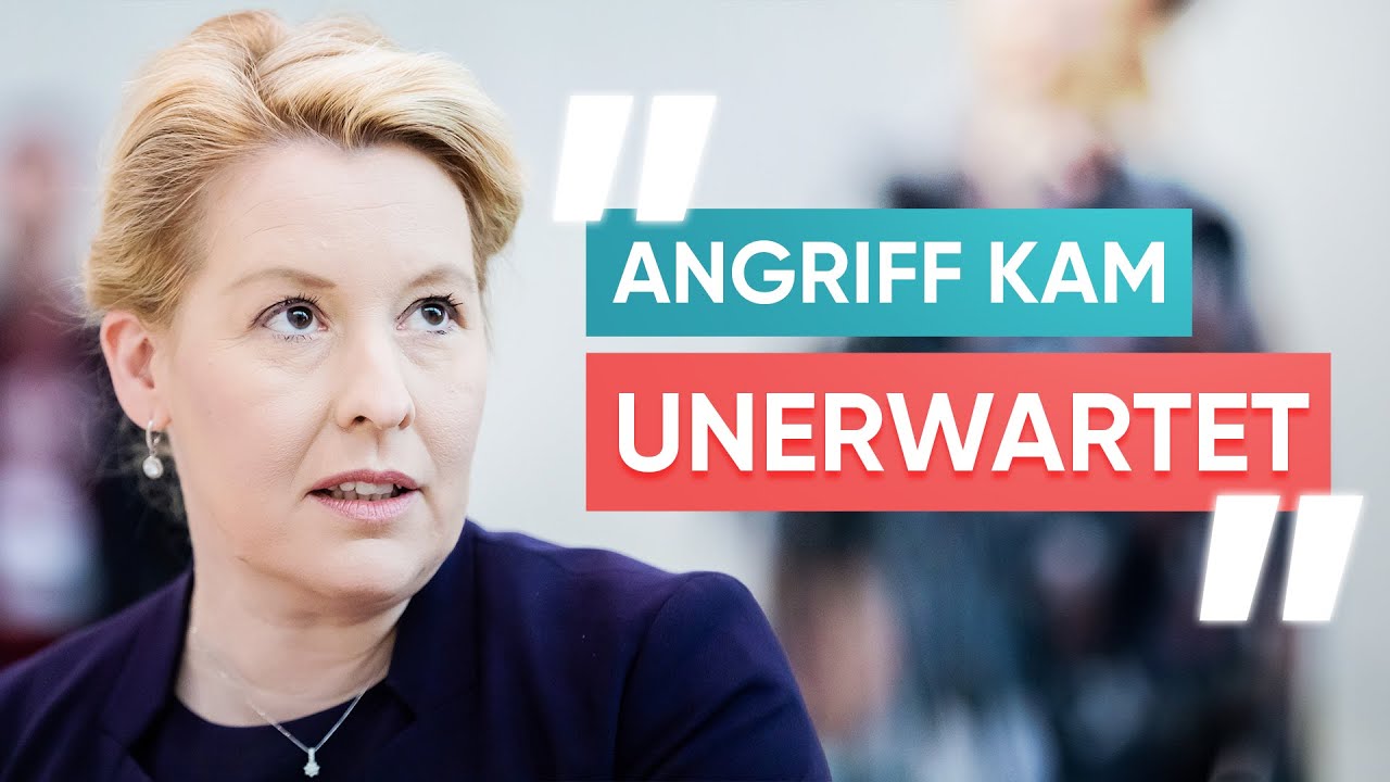 DEUTSCHLAND: Nach Matthias Ecke jetzt auch SPD-Politikerin Franziska Giffey in Berlin angegriffen