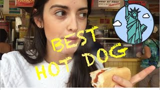 el MEJOR HOT DOG de Nueva York? Gray's Papaya