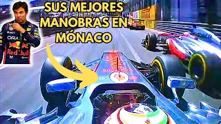 Checo Pérez Demostrando Que Se Puede Sobrepasar En Mónaco