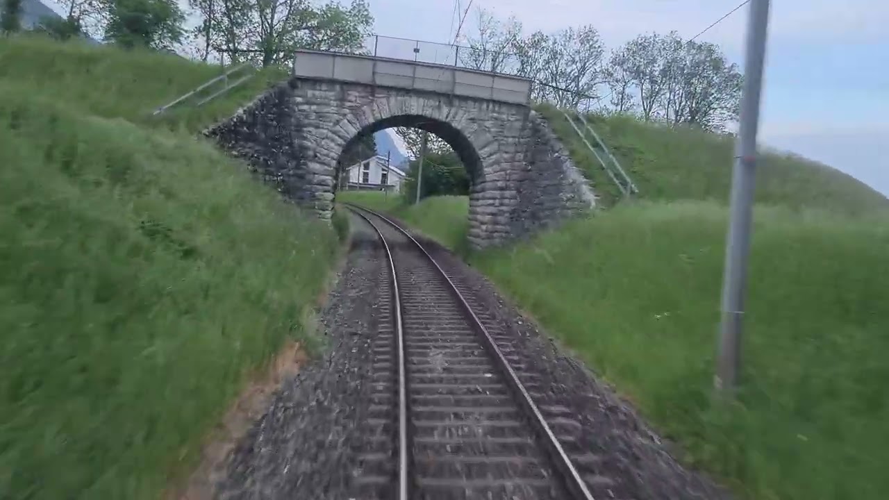4K [Cabride][Führerstandmitfahrt] Soleure/Solothurn - Moutier, en cabine d'une Domino (RBDe 560)