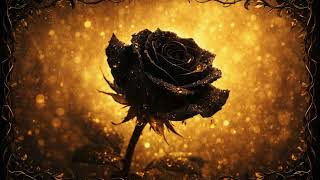 Black Rose And Gold