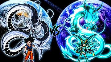 Manga Goku OP V2 VS Dragon Shiryu OP (all form) in Jump Force Mugen