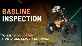 Troglotrek Portable Robotic Pipe Crawler Running in Empty Gas Line
