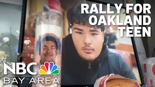 Family, friends demand justice for Oakland teen killed in robbery attempt